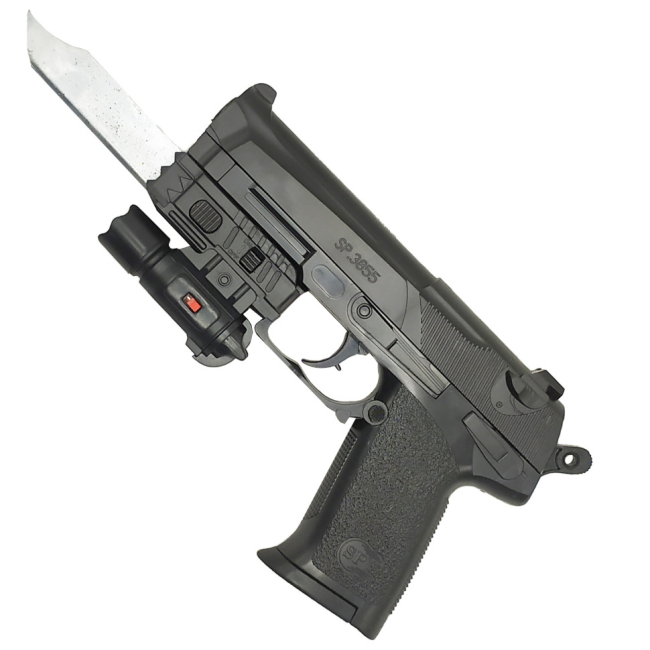 Стрелковое оружие - Детский игрушечный пистолет Bambi SP3855-R на пульках (63212)