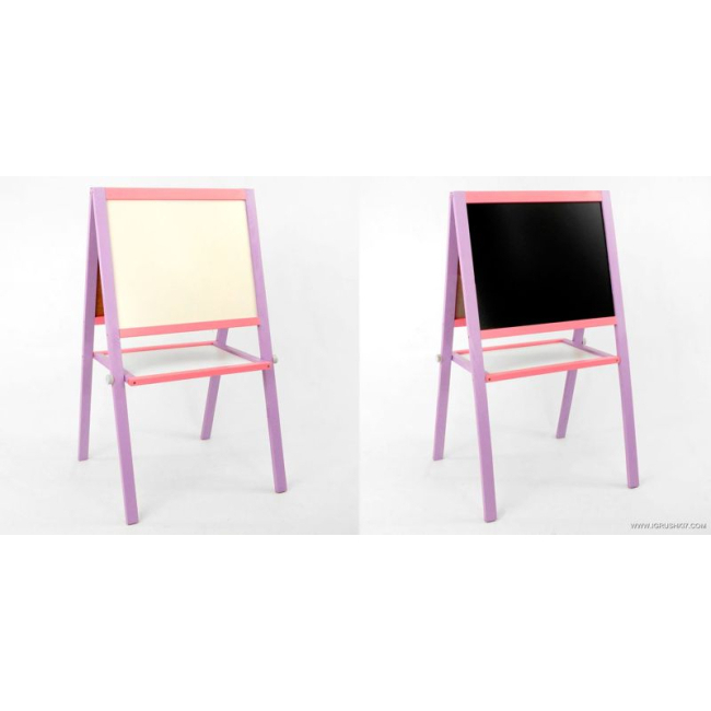 Дитячі меблі - Мольберт дитячий двосторонній магнітний "ІГРУША" Purple/Pink (47990)