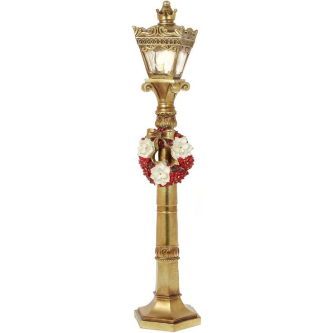Аксессуары для праздников - Декоративный фонарик с Led подсветкой gold Bona DP113700