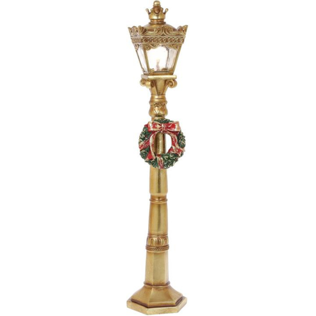 Аксесуари для свят - Ліхтарик з Led підсвічуванням декоративний gold Bona DP113705
