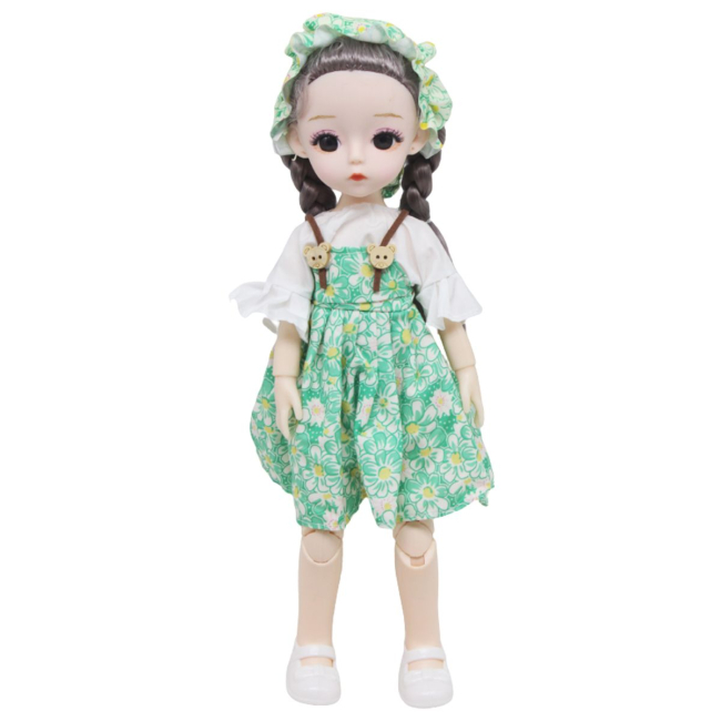 Куклы - Кукла шарнирная My baby в зеленом 28 см MIC (DJ10987) (216500)