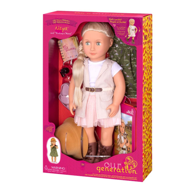 Ляльки - Лялька Branford Deluxe Найя любителька сафарі 46 см (BD31164ATZ)