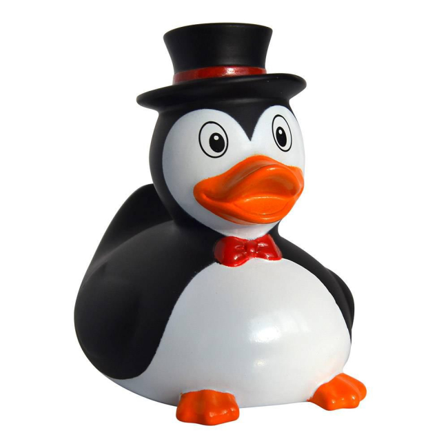 Іграшки для ванни - Каченя гумове LiLaLu FunnyDucks Пінгвін L1976
