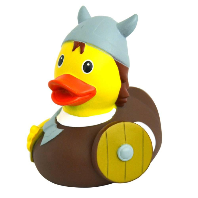 Іграшки для ванни - Каченя гумове LiLaLu FunnyDucks Вікінг L1855