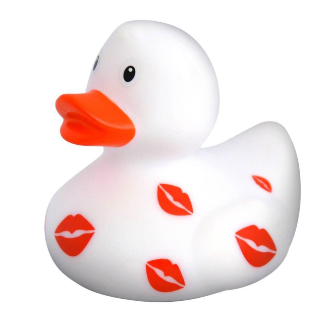 Іграшки для ванни - Каченя гумове LiLaLu FunnyDucks Поцілунок F1995