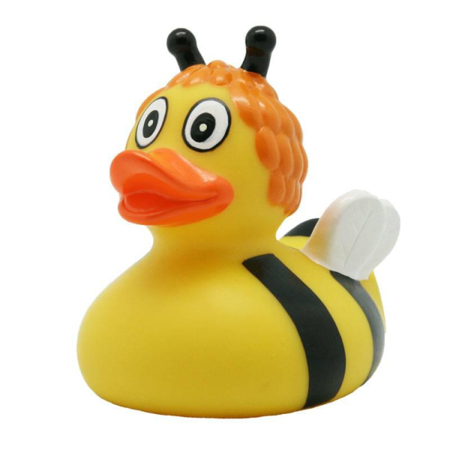 Игрушки для ванны - Уточка резиновая LiLaLu FunnyDucks Пчелка L1890