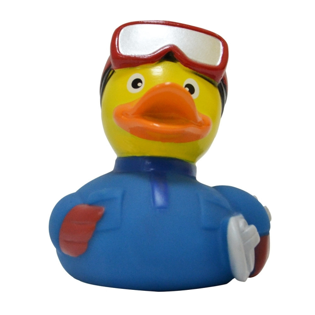 Іграшки для ванни - Каченя гумове LiLaLu FunnyDucks Сноубордер L1952