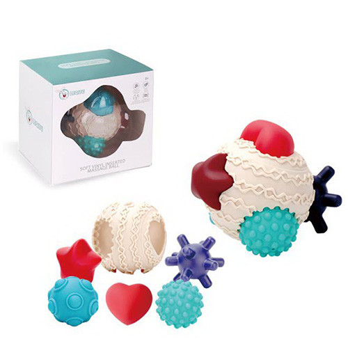 Игрушки для ванны - Набор игрушек для ванной Bambi R6234 мячики 5 шт (29585)