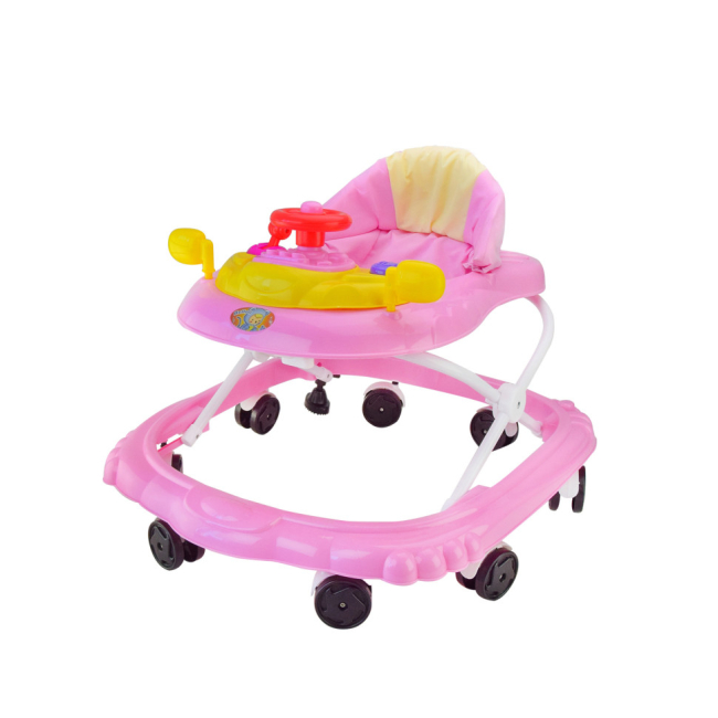Манежи, ходунки - Ходунки детские с рулем Bambi BW0205 4 положения высоты Розовый (46602s56909)