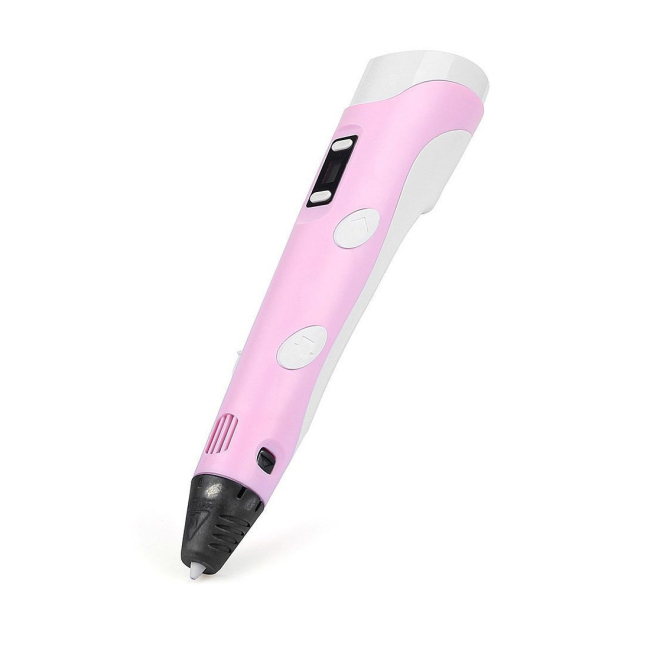 3D-ручки - 3D Ручка для объемного рисования с экраном Toys 3DPEN-3 Pink (10682-hbr)
