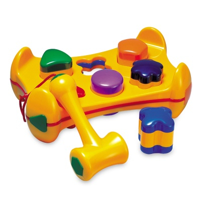 Развивающие игрушки - Развивающая игрушка Сортер с молоточком Tolo Toys (89560)