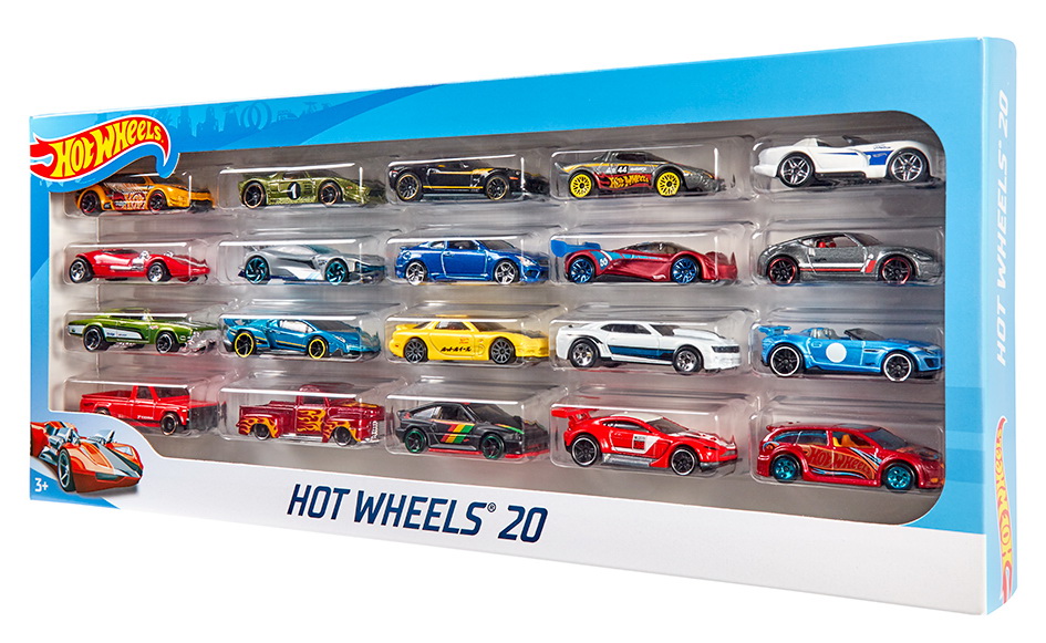 Ігровий набір Hot Wheels 20 базових машинок в асортименті (H7045