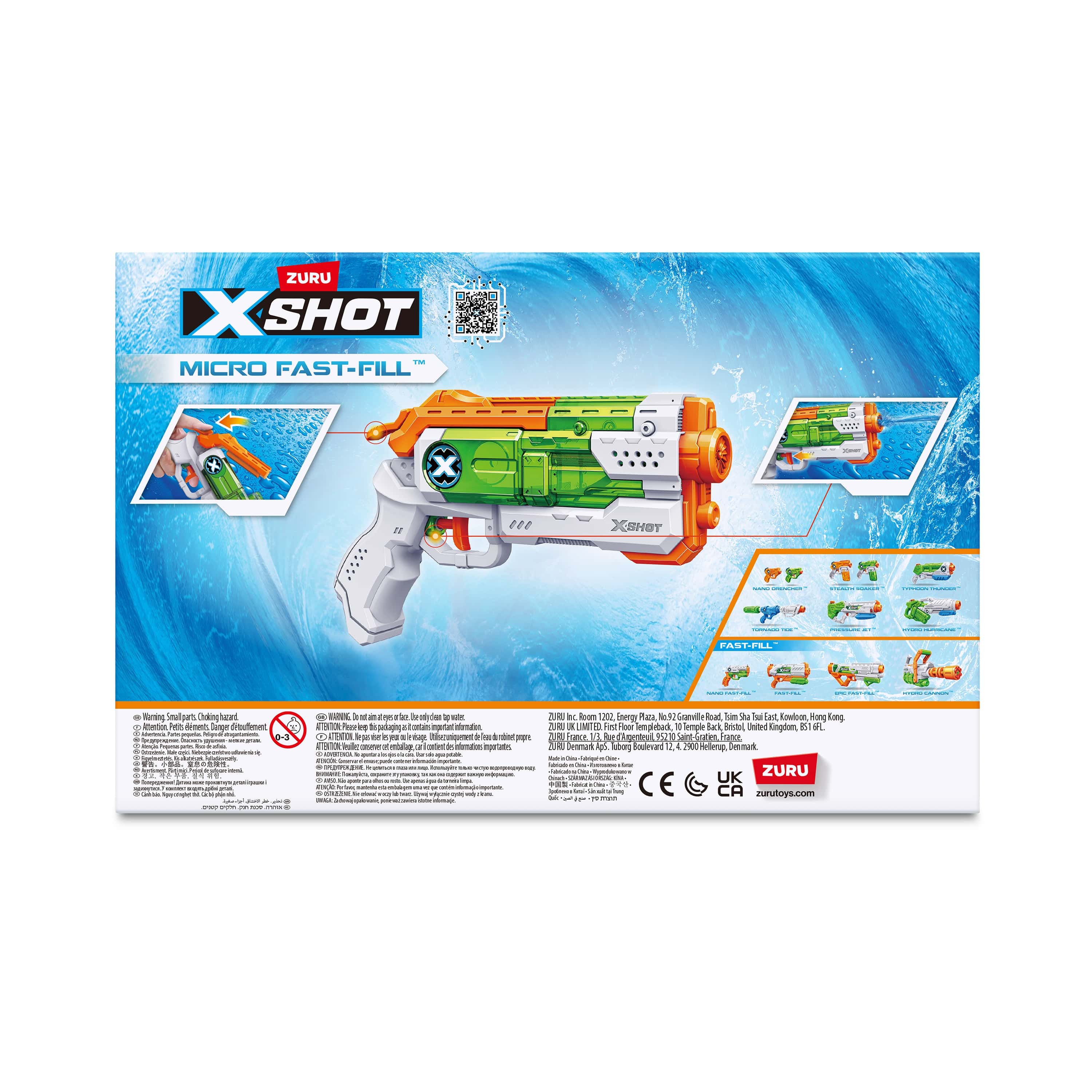 Водный бластер X-Shot Warfare Fast Fill Small (56220R) купить в