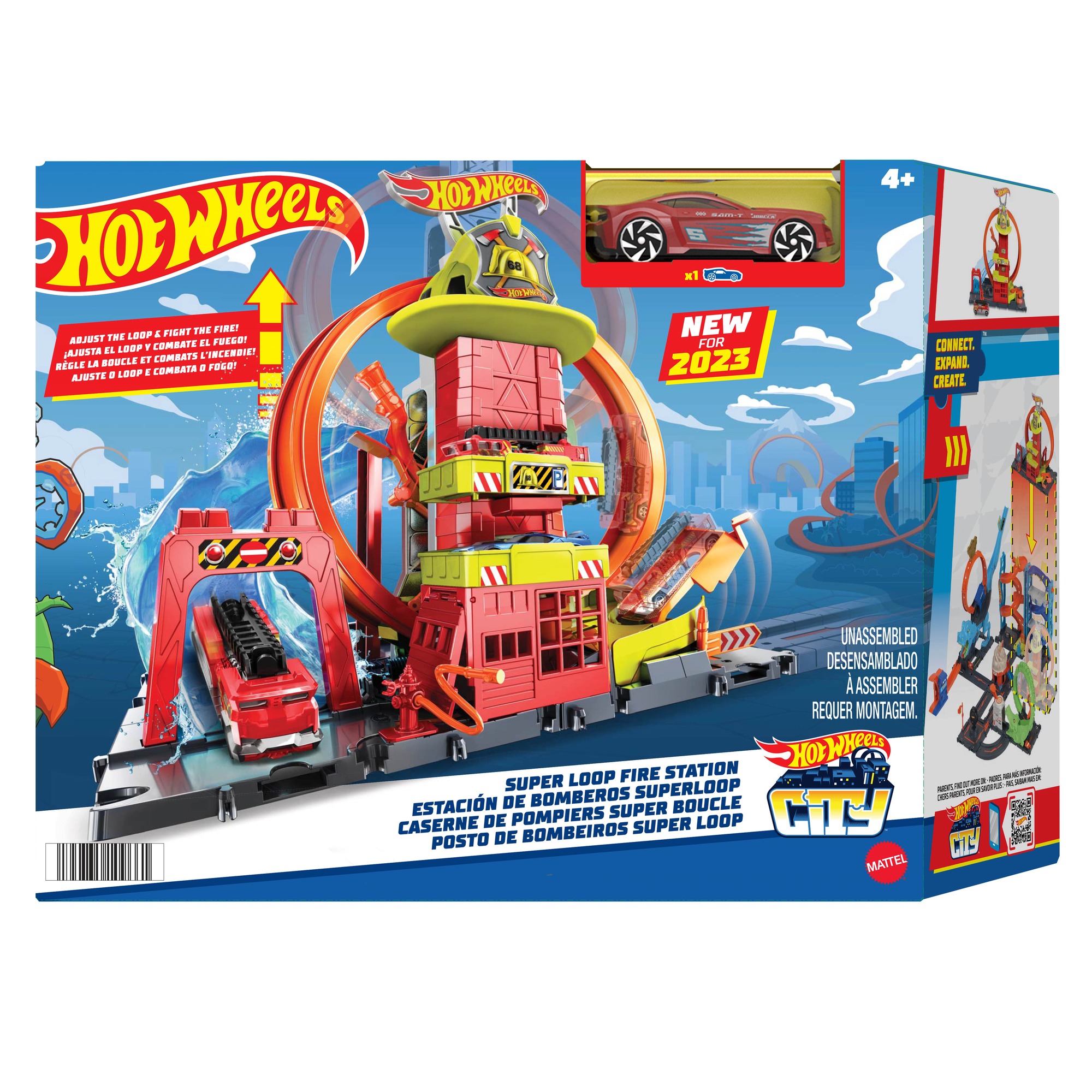 Ігровий набір Hot Wheels City Супер петля з пожежною станцією (HKX41