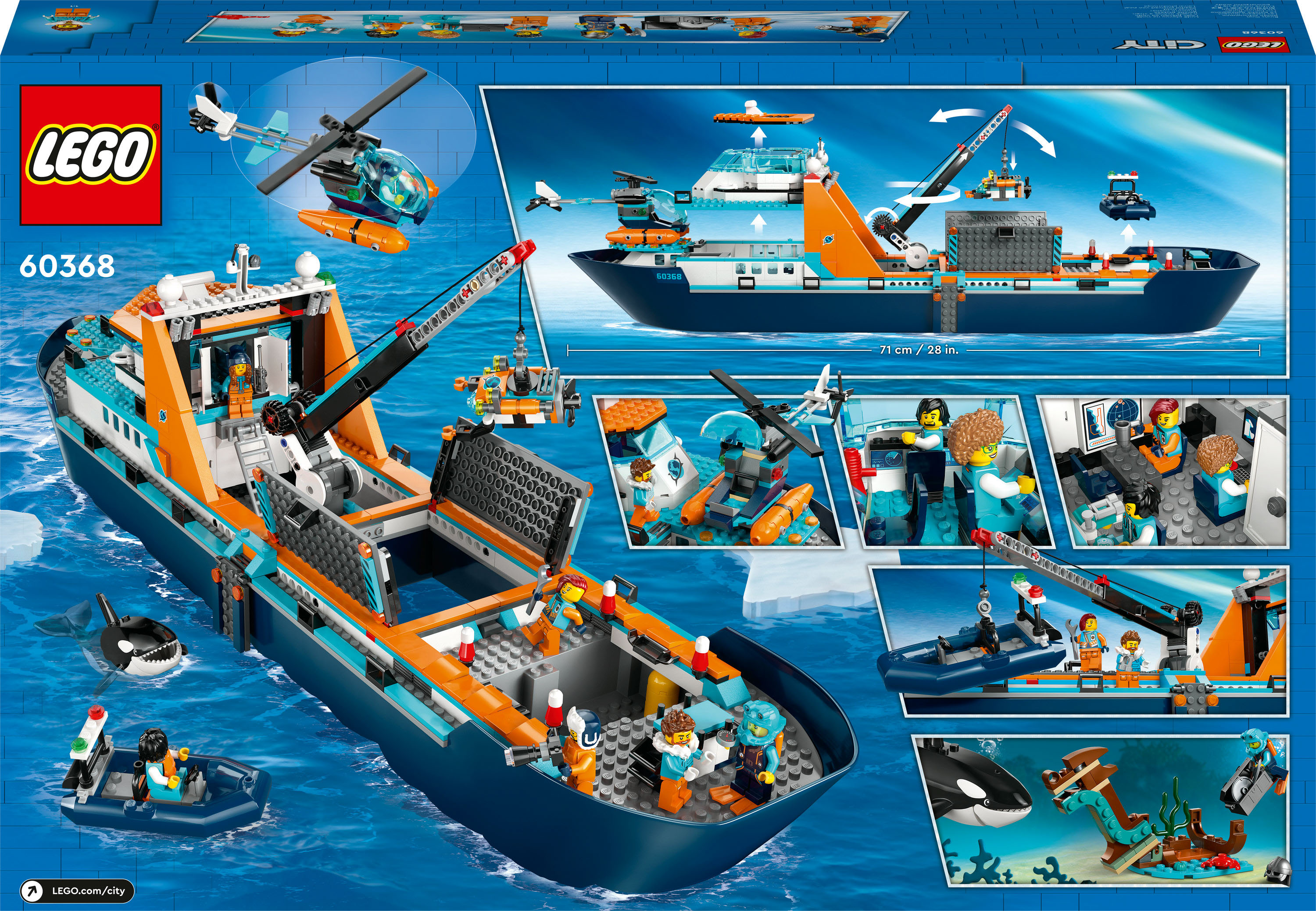 セット Конструктор LEGO City Арктический исследовательский корабль (60368