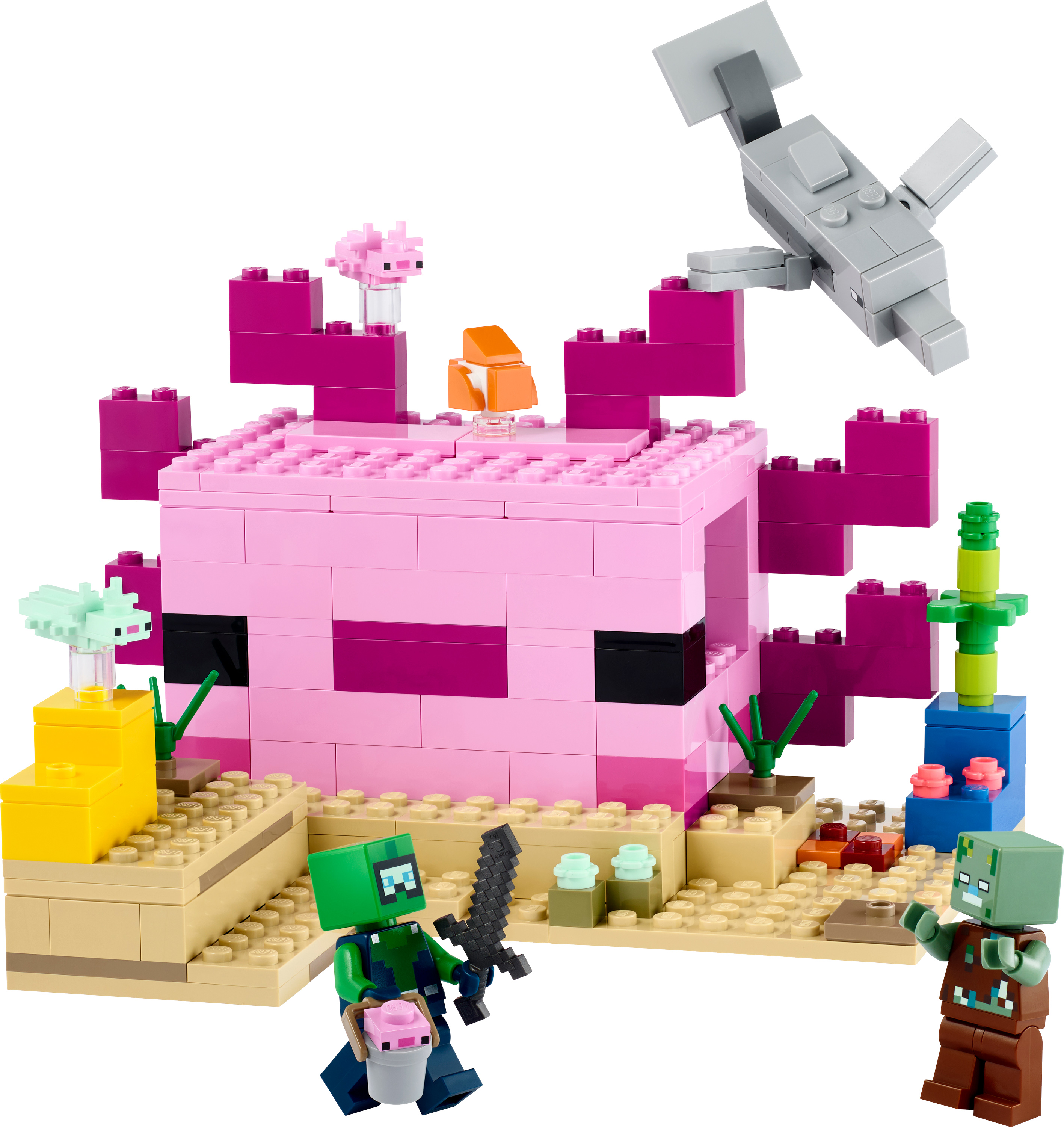 Конструктор LEGO Minecraft Дім-Аксолотль (21247) купити в Києві