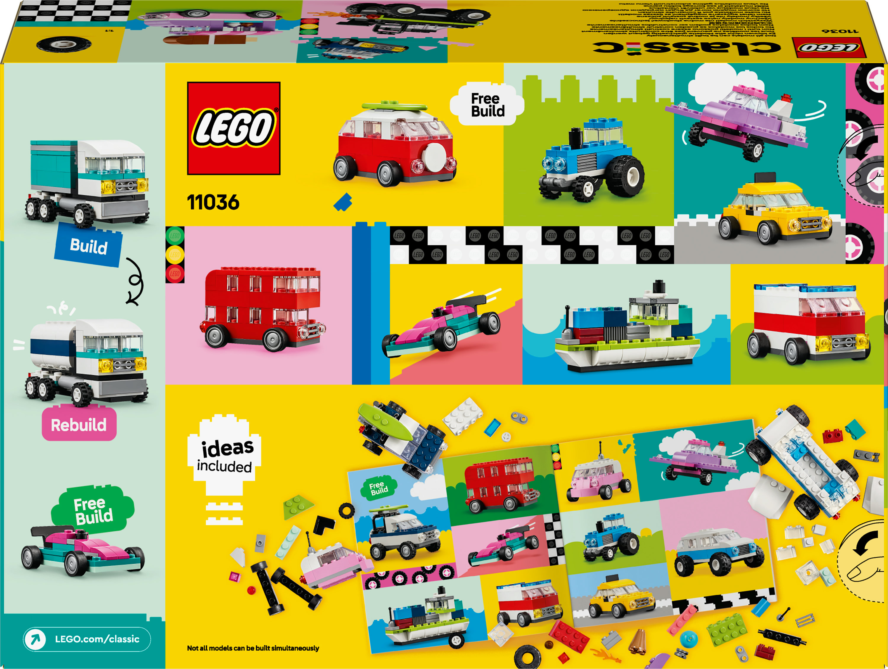 Конструктор LEGO Classic Творческие транспортные средства (11036