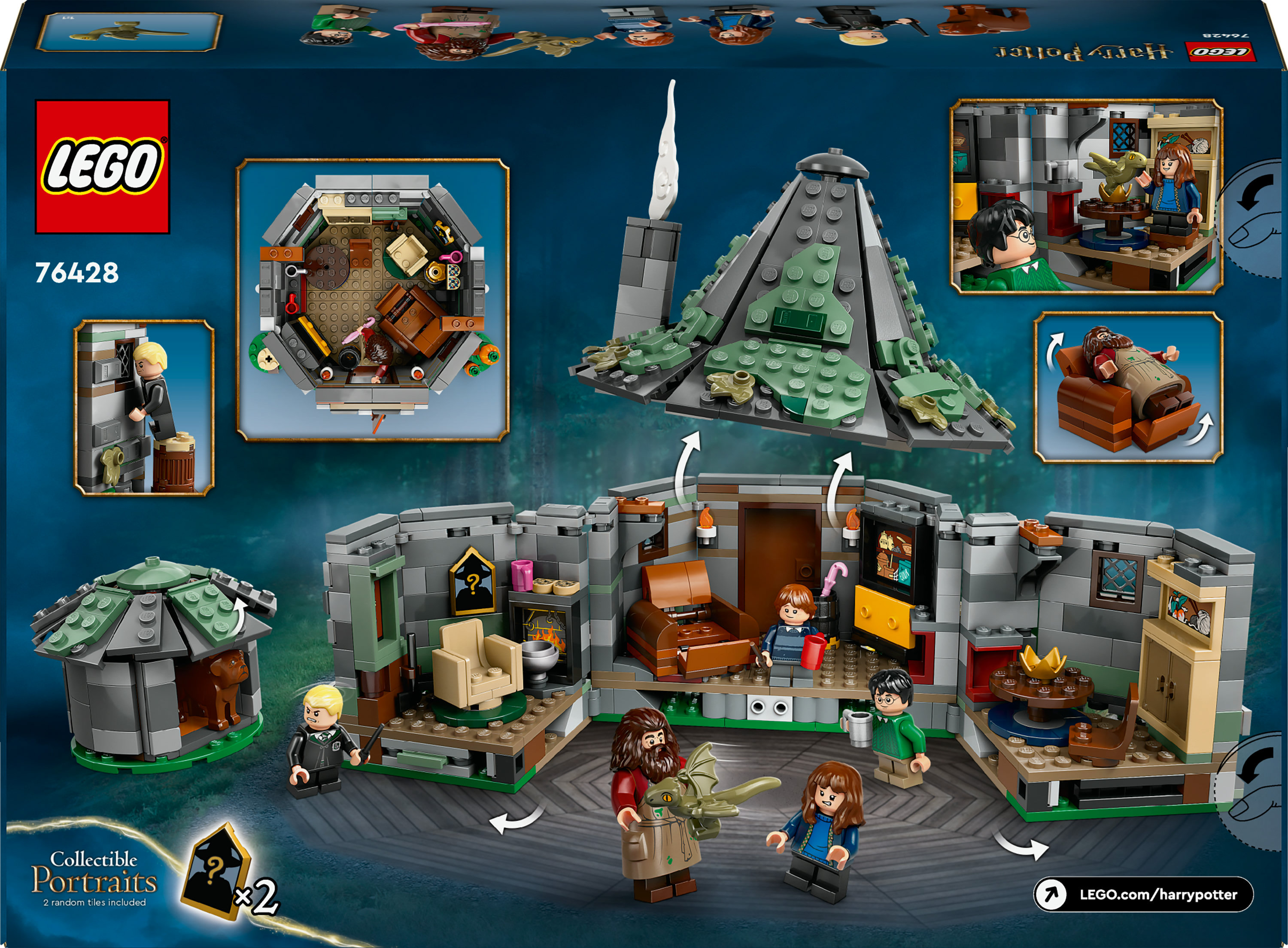 Конструктор LEGO Harry Potter Хатинка Геґріда: Несподівані гості