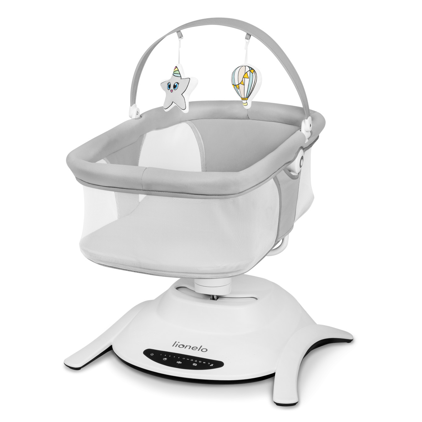 Ліжко-гойдалка Lionelo Bella set grey concrete 2 в 1 