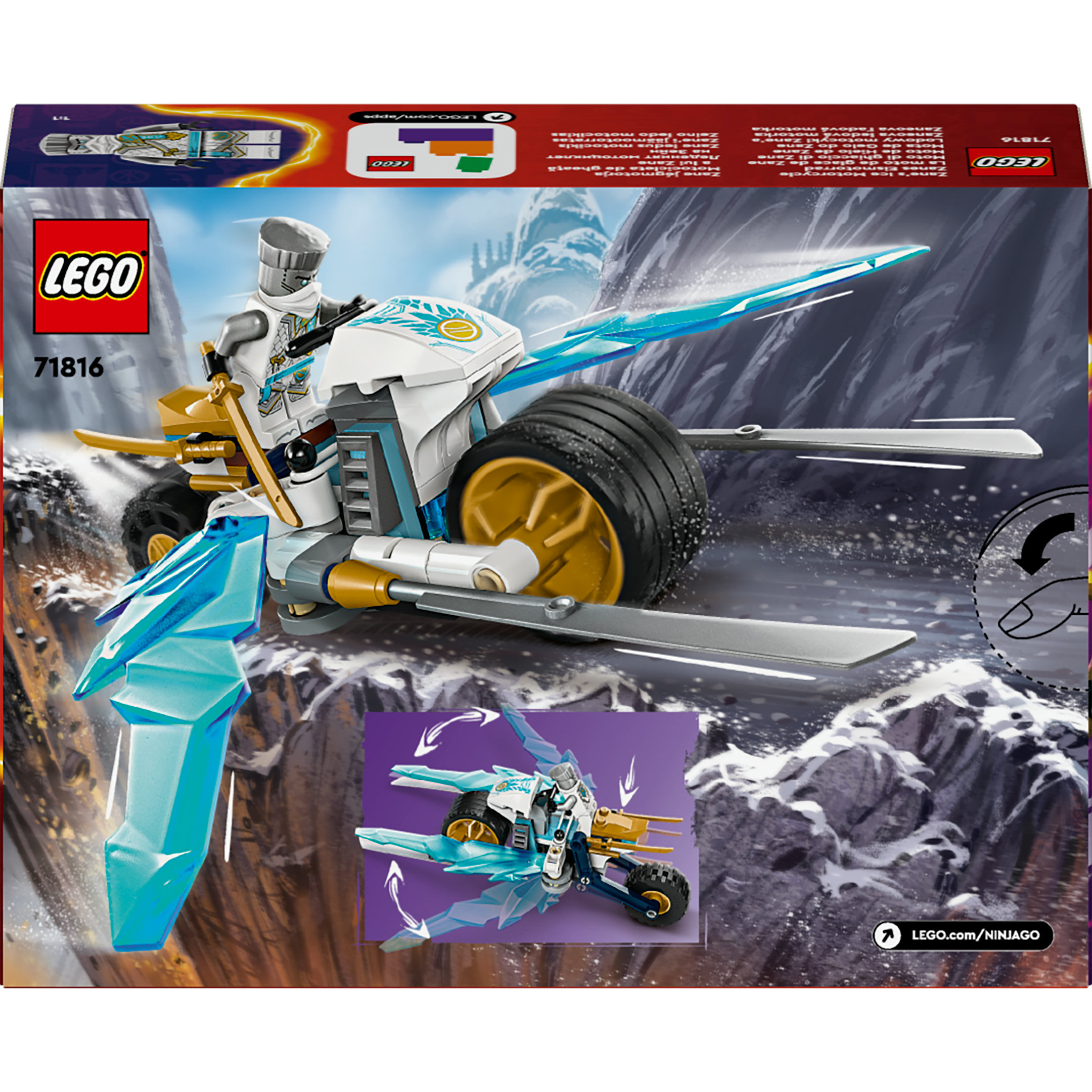 Конструктор LEGO NINJAGO Крижаний мотоцикл Зейна (71816) купити в