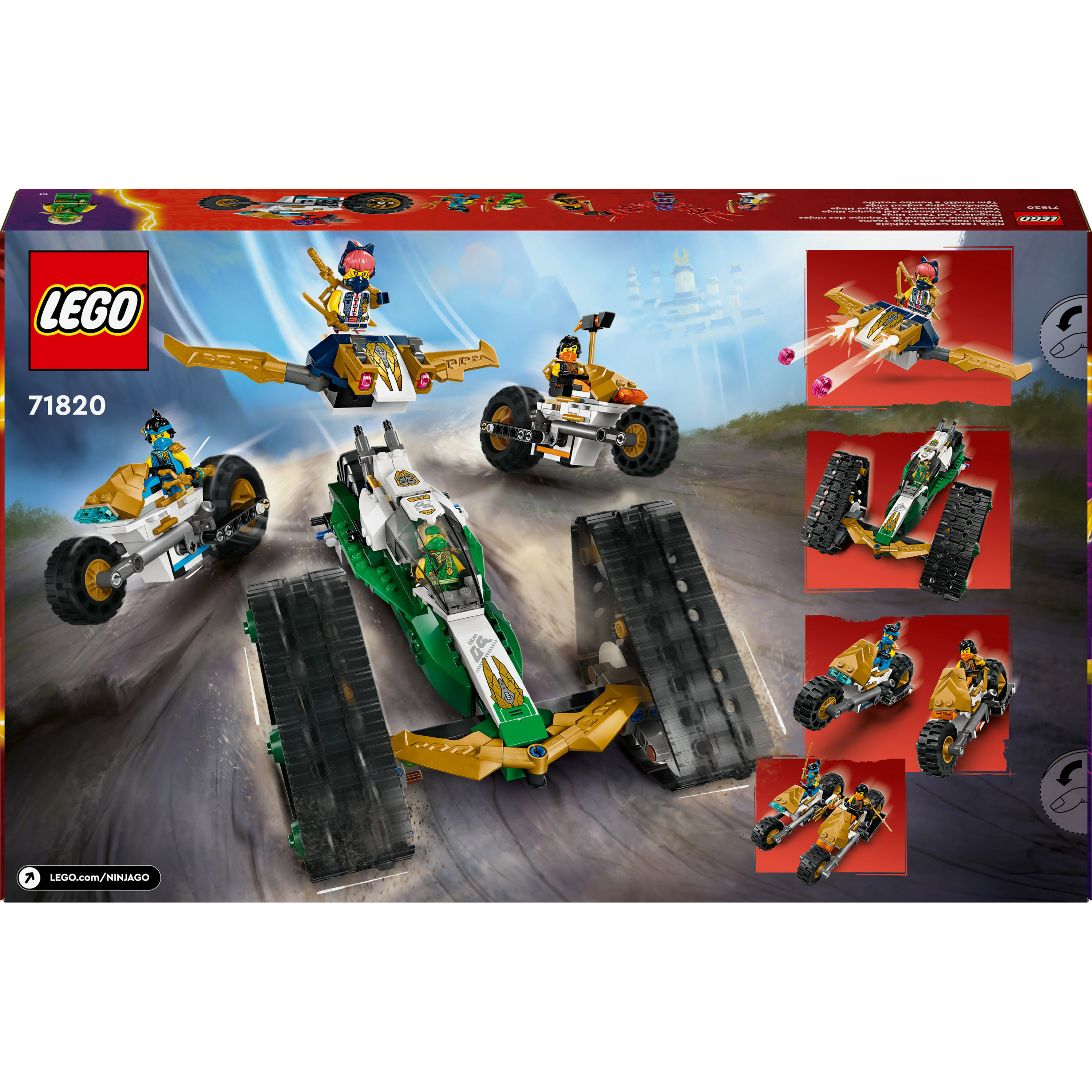 Конструктор LEGO NINJAGO Комби-автомобиль команды ниндзя (71820