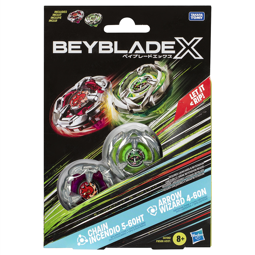 Игровой набор Beyblade X Волчки Chain Incendio Arrow Wizard (F9586
