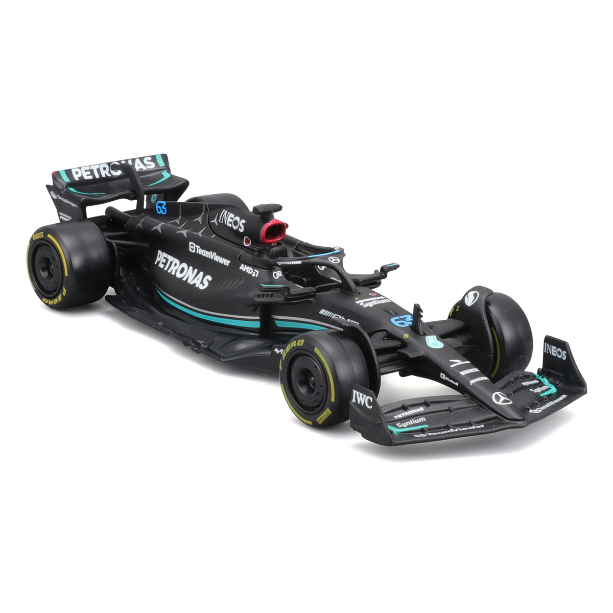 Автомодель Bburago Race Mercedes AMG F1 W14 E Performance 2023 в