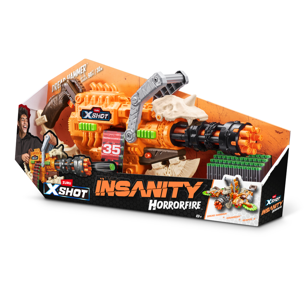 Бластер X-Shot Insanity horrorfire Dread Hammer (36733) купить в