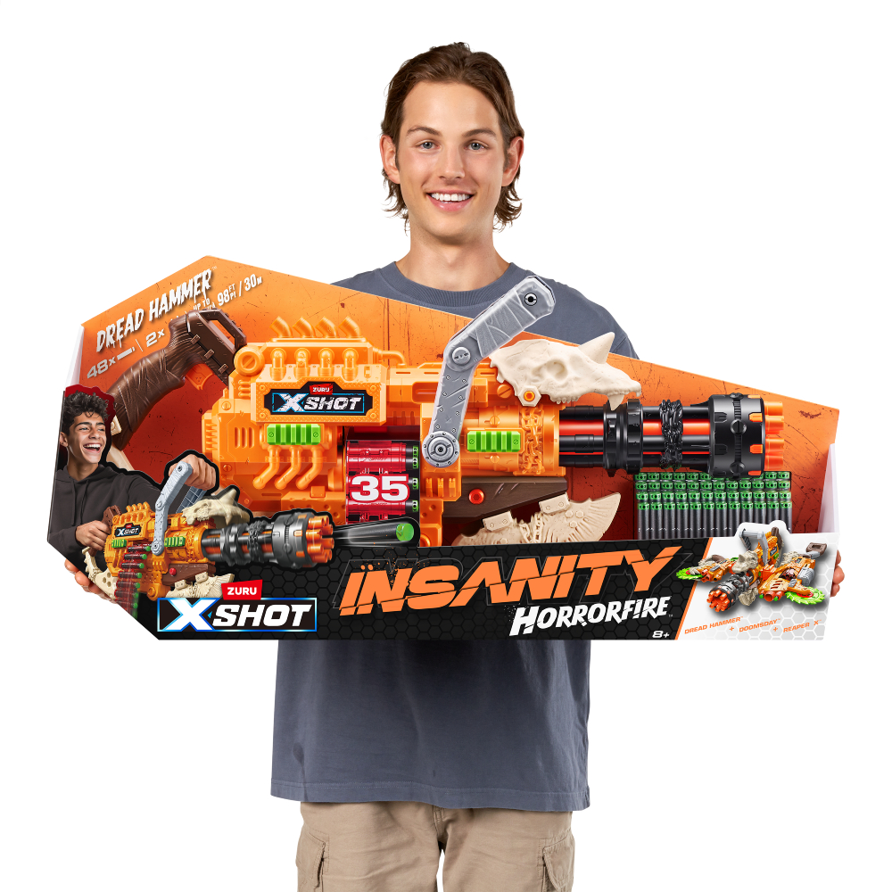 Бластер X-Shot Insanity horrorfire Dread Hammer (36733) купить в