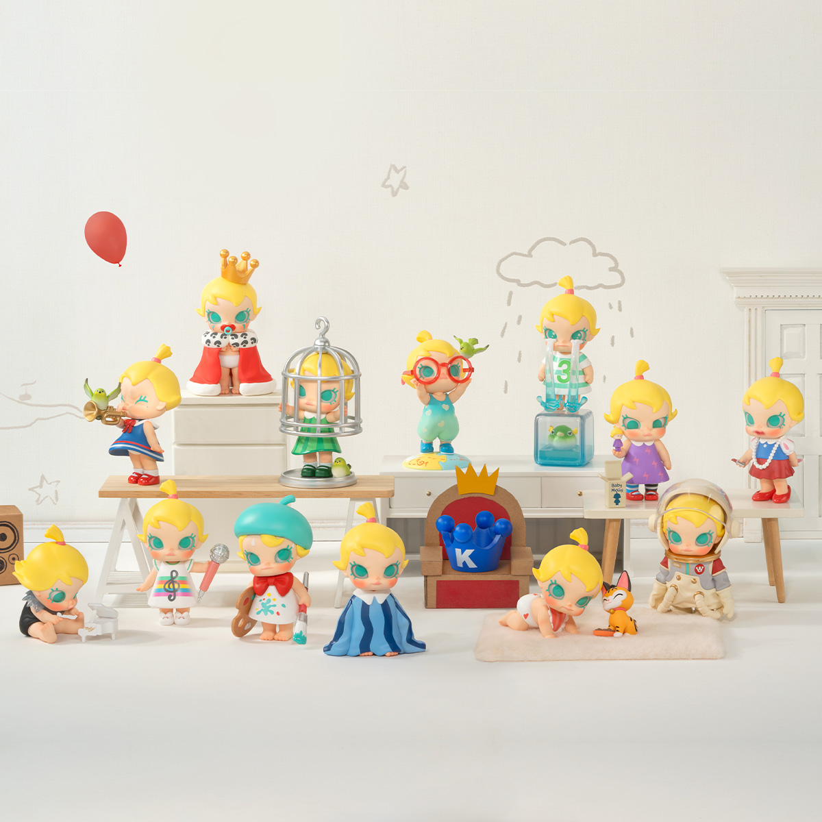 Коллекционная фигурка-сюрприз Pop Mart Baby Molly When I was Three