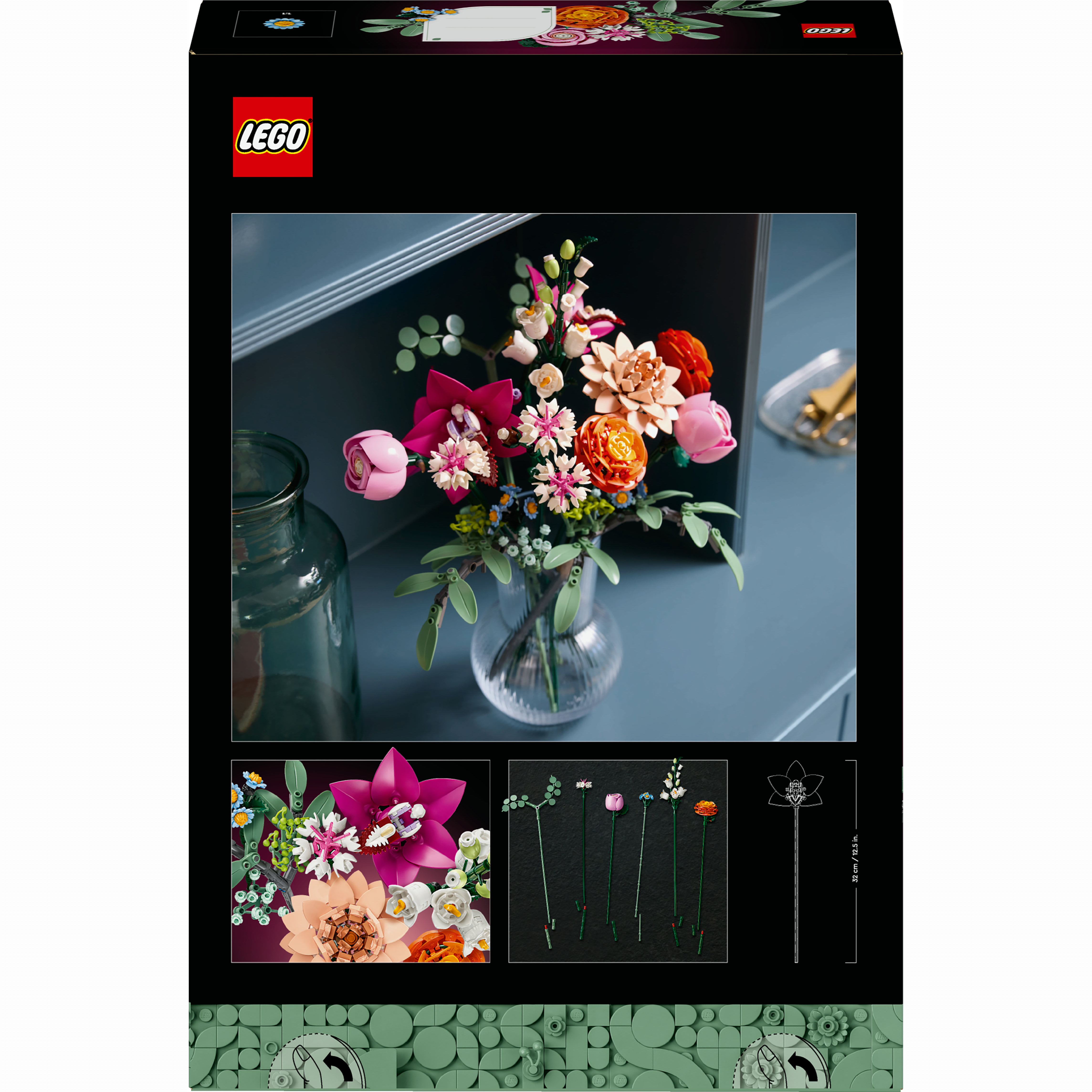 Конструктор LEGO Botanicals Милий рожевий букет квітів (10342