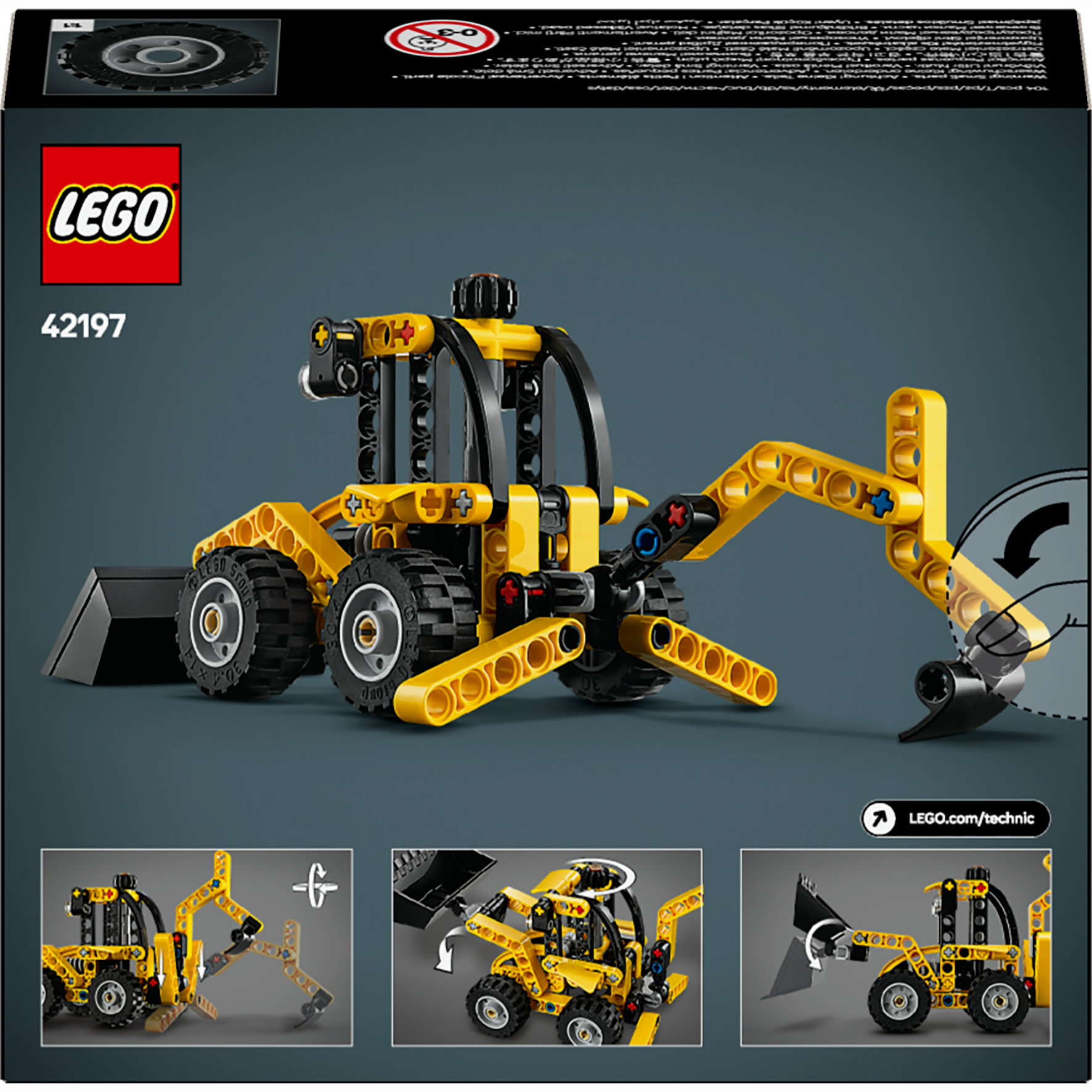 セット Конструктор LEGO Technic Екскаватор-навантажувач (42197) купити в