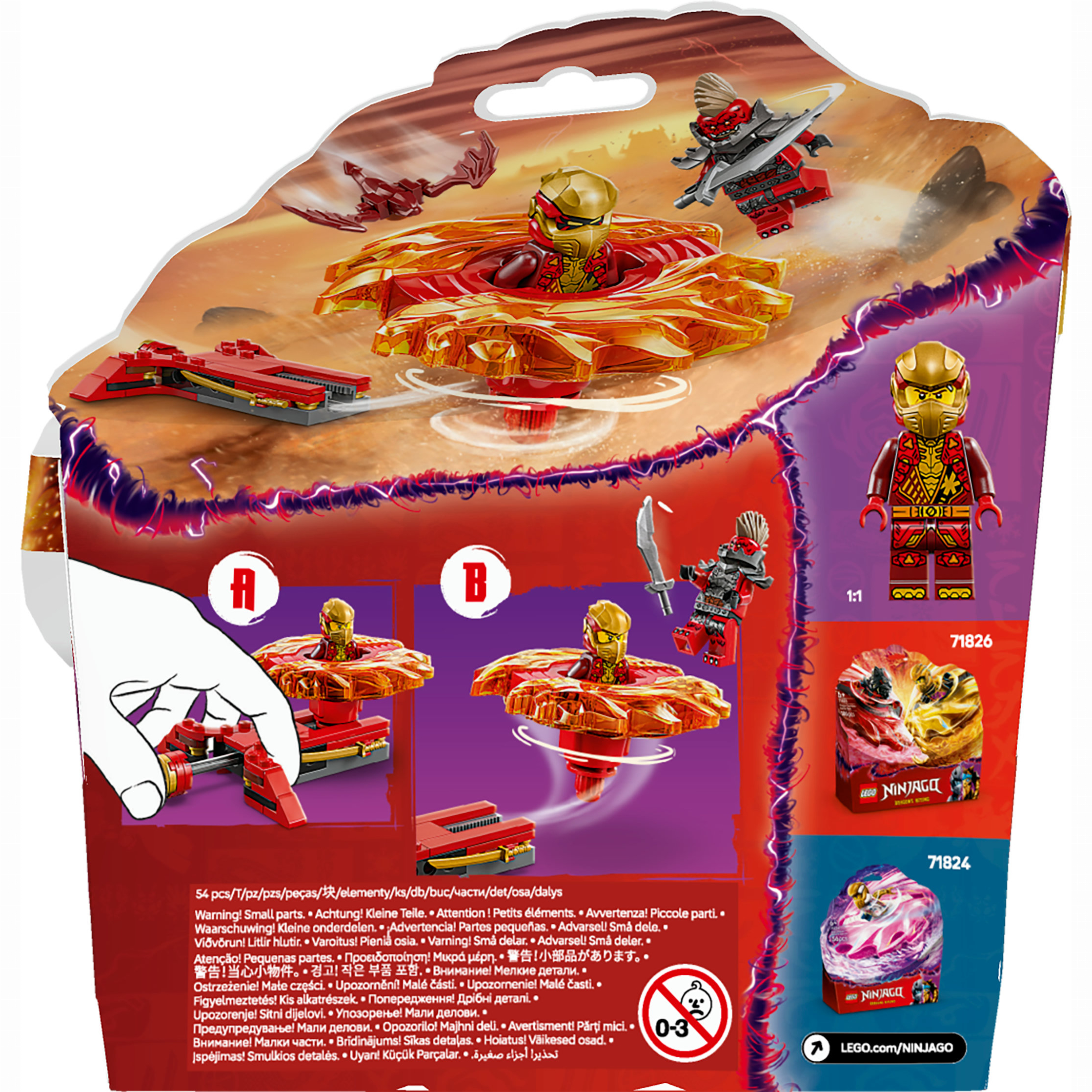 Конструктор LEGO NINJAGO Дракон Кая Спин-джитсу (71823) купить в