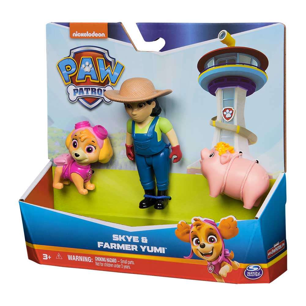 Набор фигурок Paw Patrol Скай, фермер Юми и свинка (SM17706