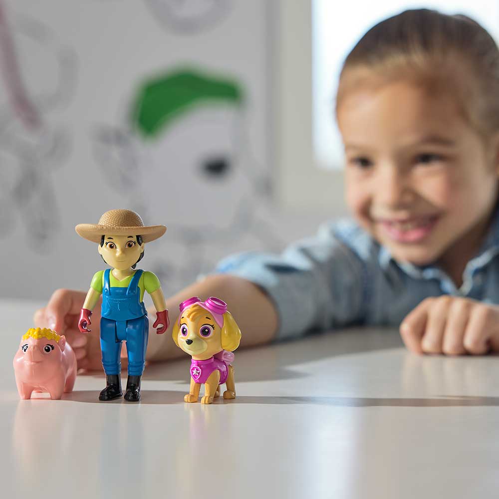 Набор фигурок Paw Patrol Скай, фермер Юми и свинка (SM17706