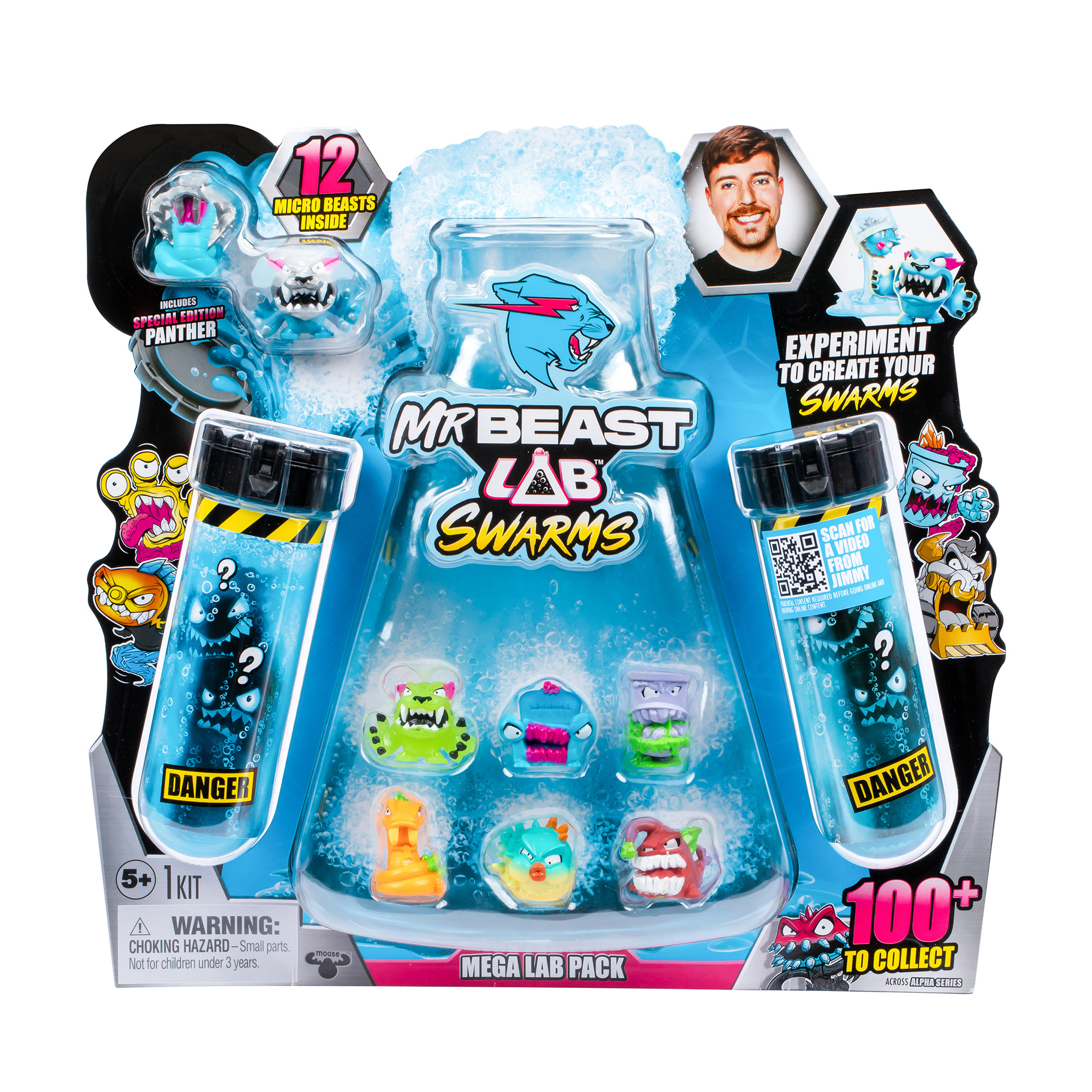 Набор-сюрприз MrBeast Lab Лаборатория в пробирке Swarms 12 (123809