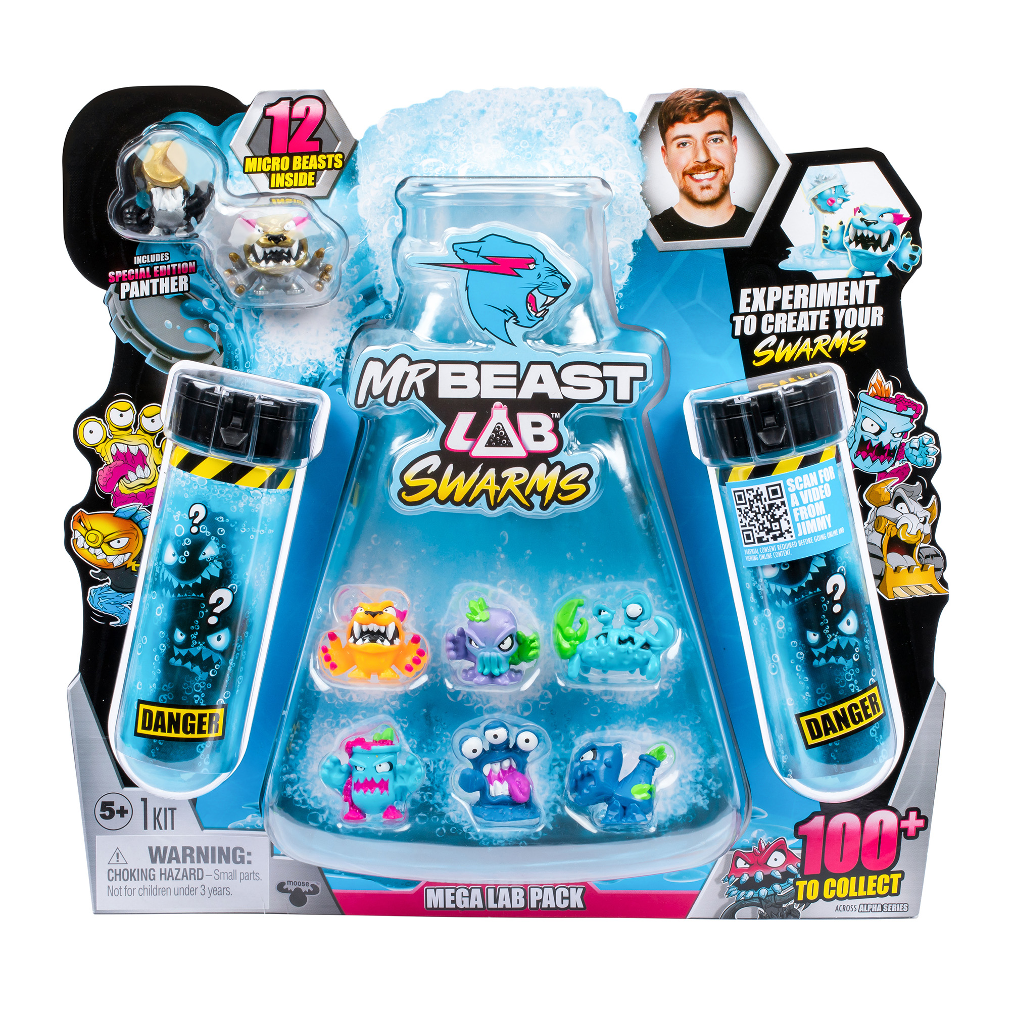 Набор-сюрприз MrBeast Lab Лаборатория в пробирке Swarms 12 (123809