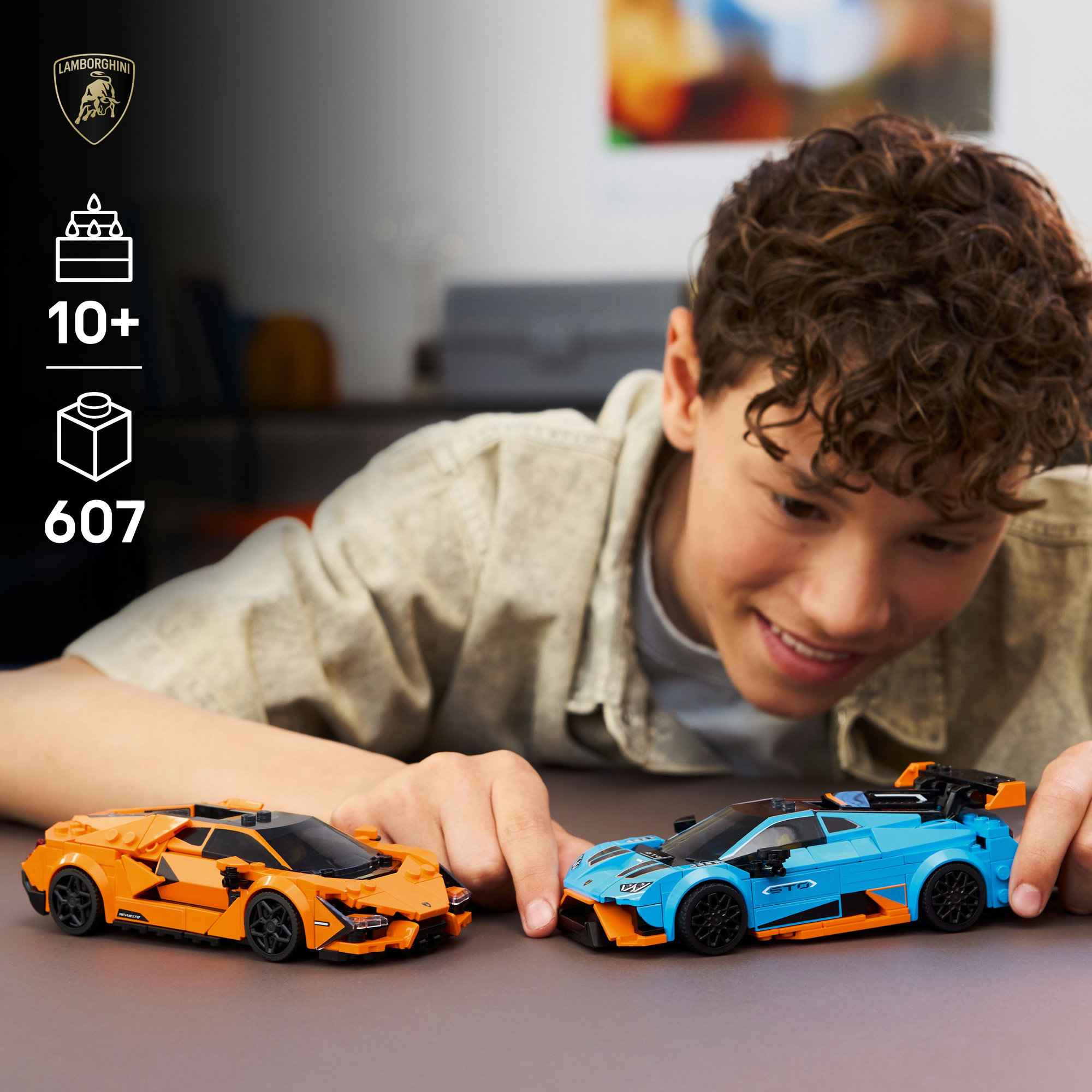 Конструктор ​LEGO Speed Champions Lamborghini Revuelto и Huracan