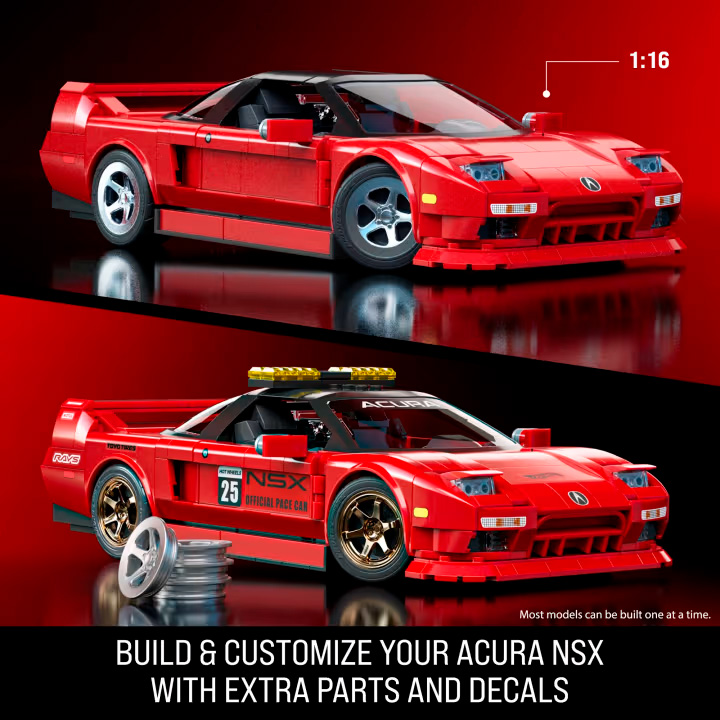Конструктор Mattel Brick Shop Elite Acura NSX 876 деталей (JFT17