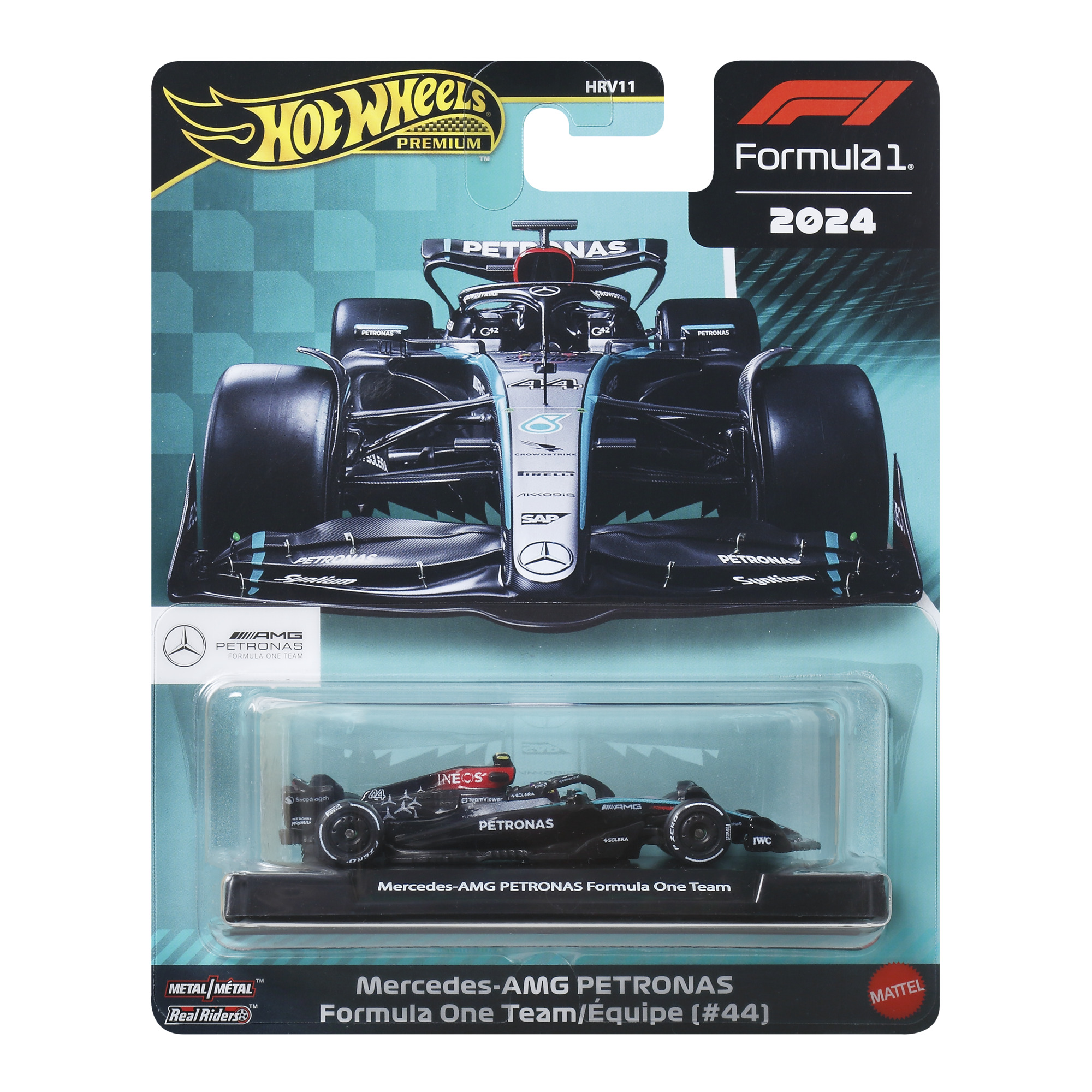 Автомобиль Hot Wheels Formula 1 Mercedes-Benz 2024 Lewis Hamilton