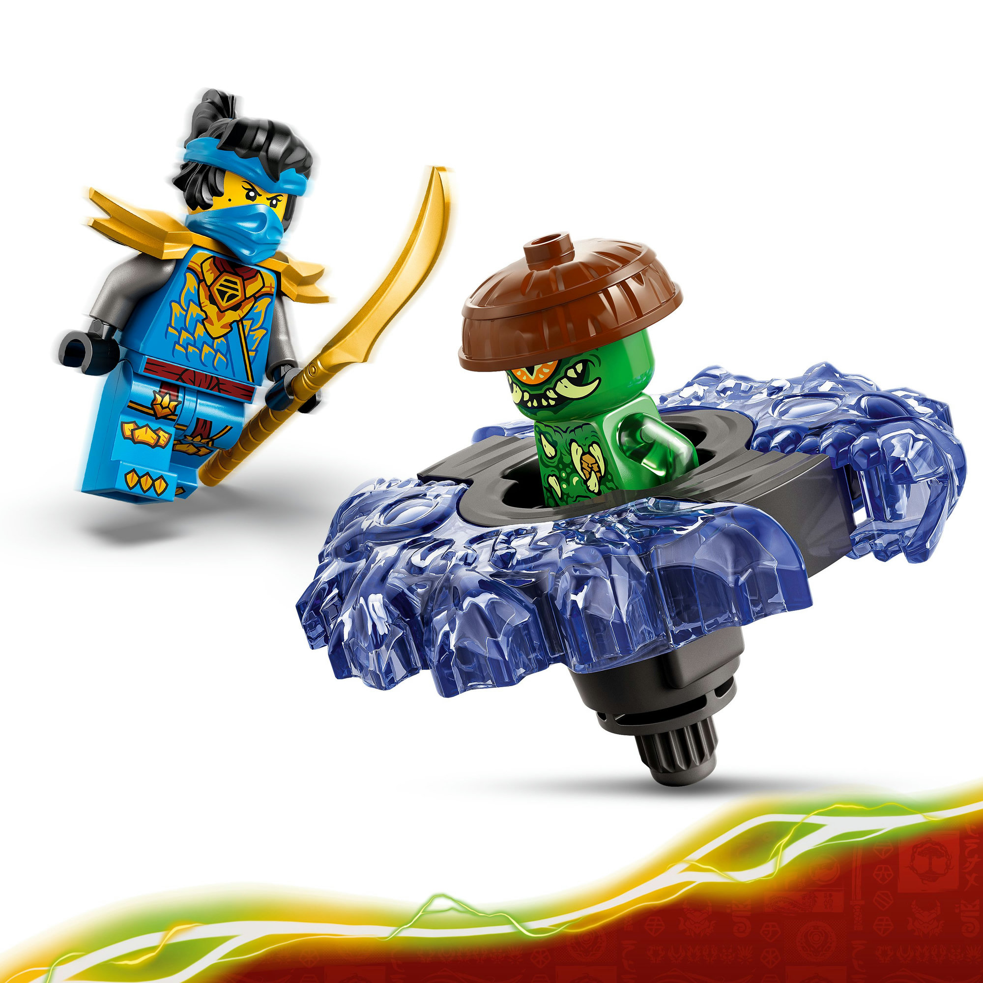 Конструктор LEGO NINJAGO Ния против спинера монстра-мутанта (71849