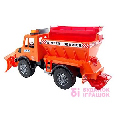 Транспорт и спецтехника - Игрушка снегоуборочный автомобиль MB Unimog Bruder (02572)#2