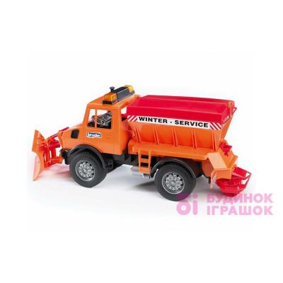 Транспорт и спецтехника - Игрушка снегоуборочный автомобиль MB Unimog Bruder (02572)#4