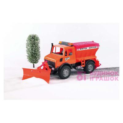 Транспорт и спецтехника - Игрушка снегоуборочный автомобиль MB Unimog Bruder (02572)#5