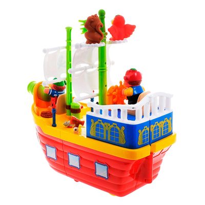 Фигурки человечков - Игровой набор Kiddieland Пиратский корабль с эффектами (038075)#2