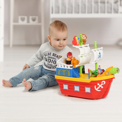 Фигурки человечков - Игровой набор Kiddieland Пиратский корабль с эффектами (038075)#5
