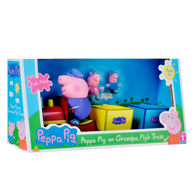 Фігурки персонажів - Ігровий набір Peppa Pig Паровозик дідуся Пеппи (20829)#2