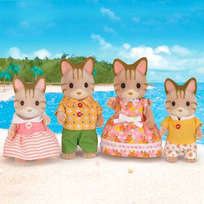 Фигурки животных - Набор Семья полосатых Котов Sylvanian Families (5180)#3
