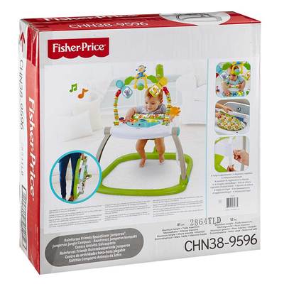 Кресло-качалки, шезлонги - Портативное кресло-прыгунки Fisher-Price Джунгли (CHN38)#2