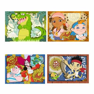 Пазли - Пазл Джейк і пірати Нетландии Ravensburger Disney 4 в 1 (7286) (07286)#2